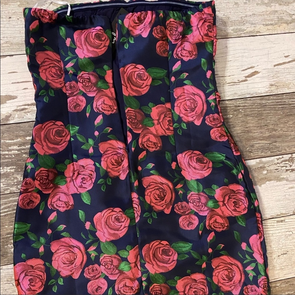 lulus rose jacquard dress - Picture 6 of 6